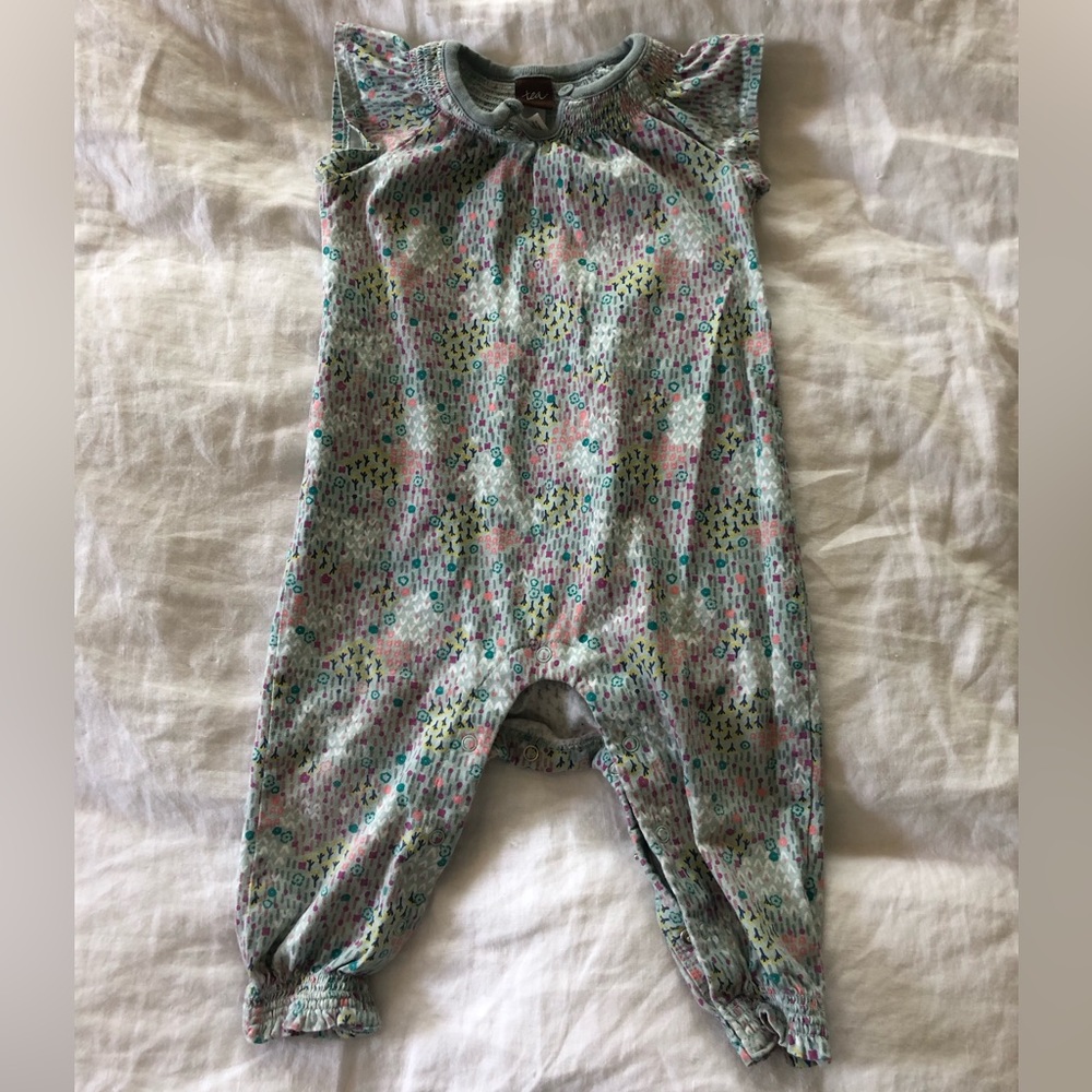Tea collection floral romper size 9-12 month